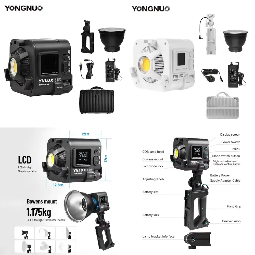 Photography Videos Free - YONGNUO YNLUX100 100W 3200K-5600K Luce LED