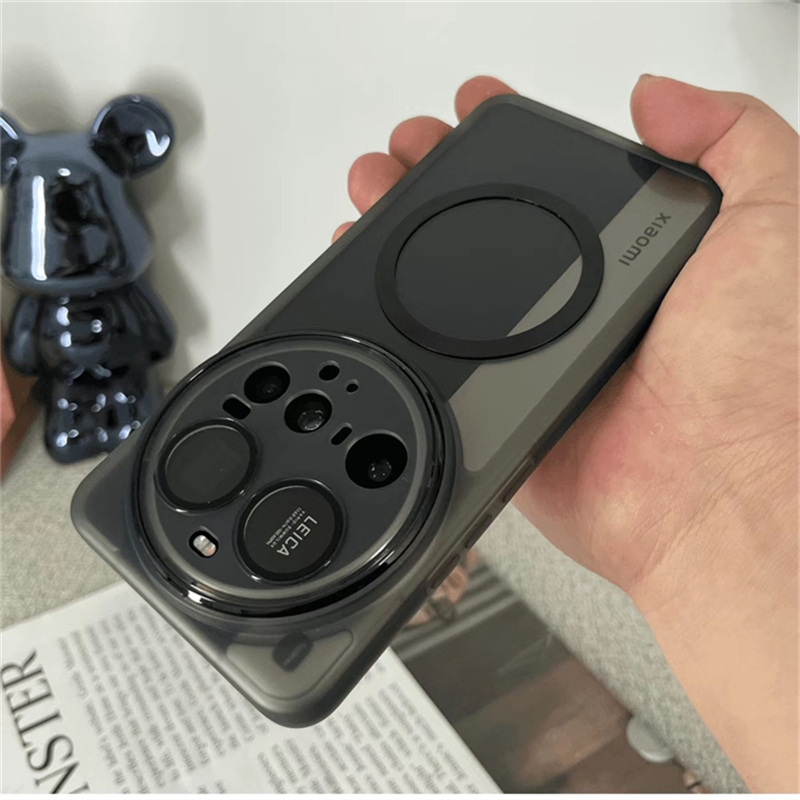 Photography Xiaomi 15 - Custodia Magnetica Trasparente in Silicone Morbido