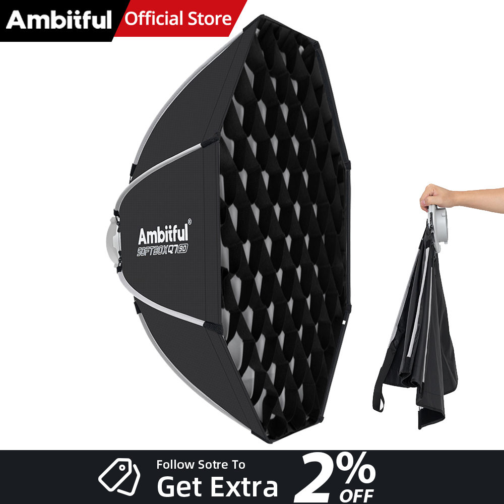 Beauty Dish Softbox - AMBITFUL Q7II 55/65/90cm Softbox Ottagonale con