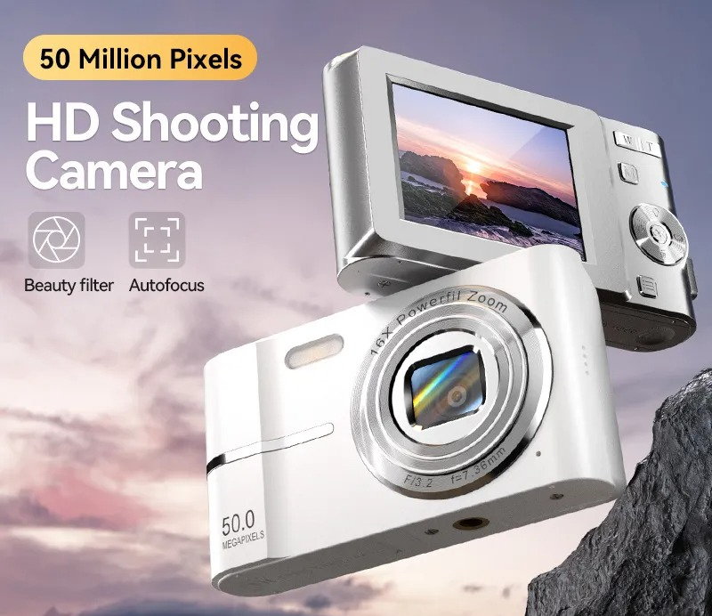 Photography Videos Free - Mini Fotocamera Digitale HD Stile Retrò,
