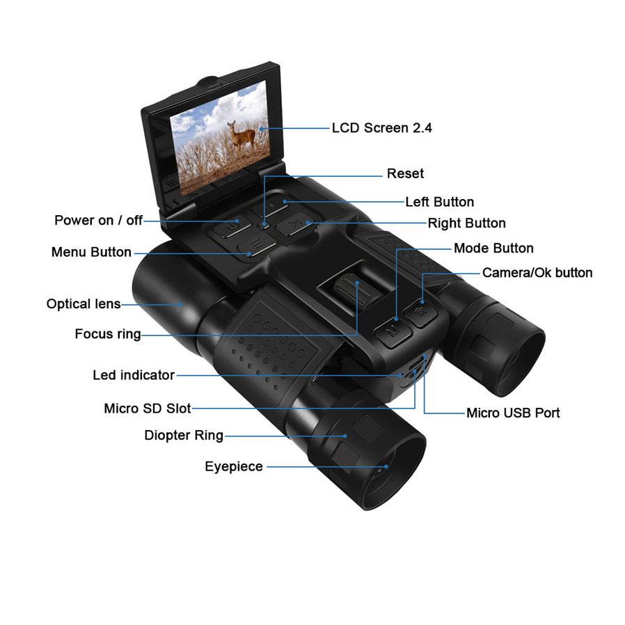 Photography Videos Free - 12X32 Outdoor 2.5K Fotografia digitale Videocamera
