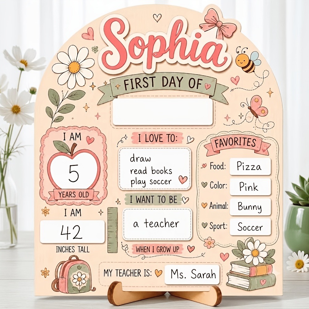 Photography Prompt - Insegna in Legno Personalizzata con Nome