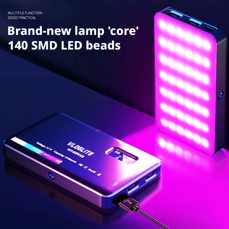 Photography Videos Free - Luce RGB Portatile per Videoconferenze, Lampada