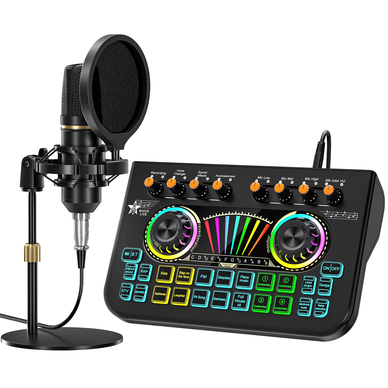 Photography Prompt - Kit Microfono per Podcast Tenlamp X3