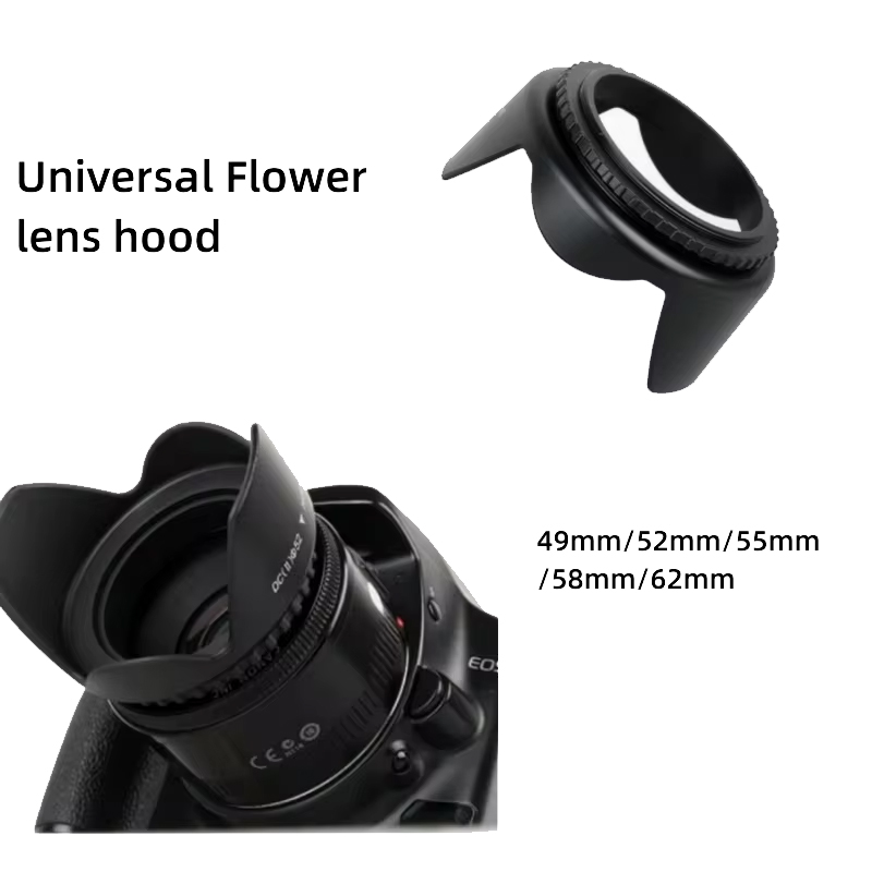 Paraluce fiore 49mm 52mm 55mm  - Lens Hood Petal recensione e prezzo