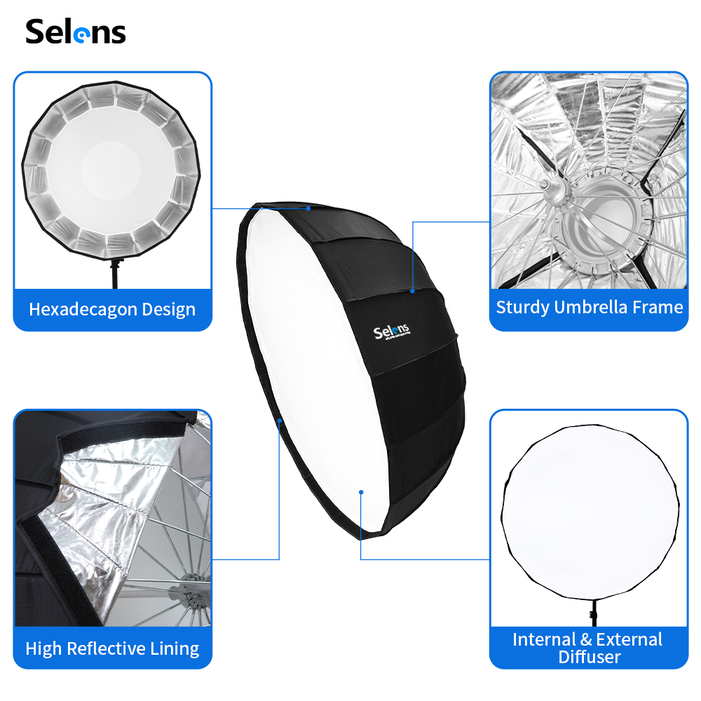 Selens 85cm ombrello Radar Sof - Beauty Dish Softbox recensione e prezzo