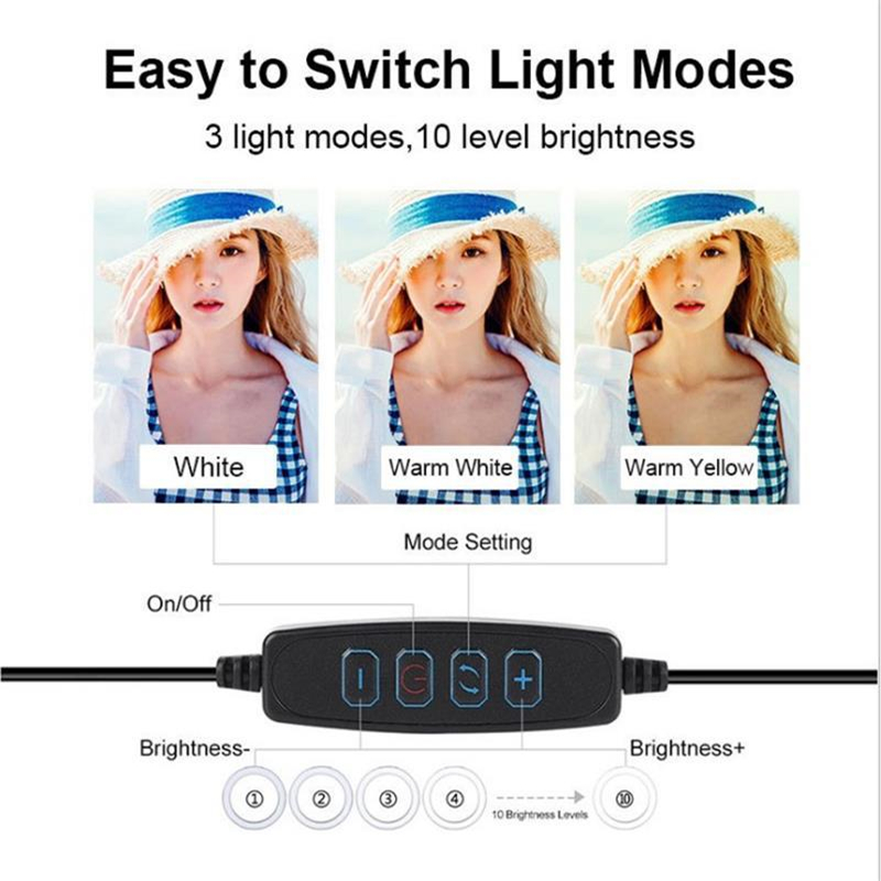 Lampada ad anello a LED dimmer - Photography Videos Free recensione e prezzo