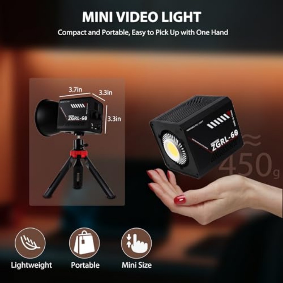 Luce video LED COB da 60W port - Photography Videos Free recensione e prezzo
