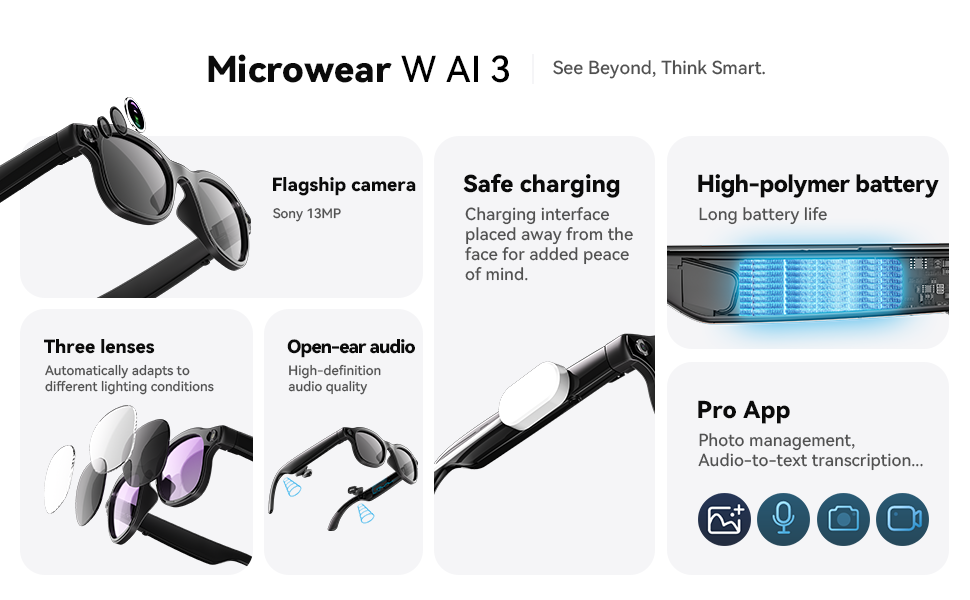 Occhiali Intelligenti AI con F - Photography Videos Free recensione e prezzo